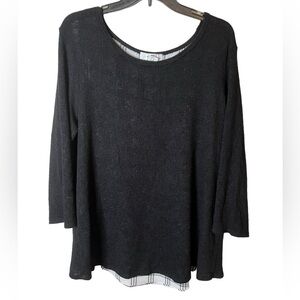 Moa Moa Women’s Layered Look 1X Shirt